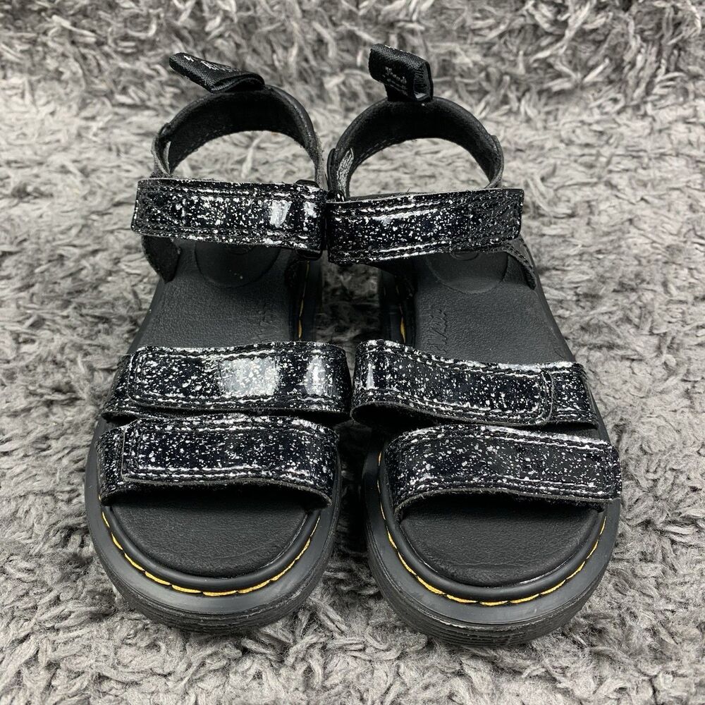 Dr Martens Junior Klaire J Leather Strap Sandals Us 11